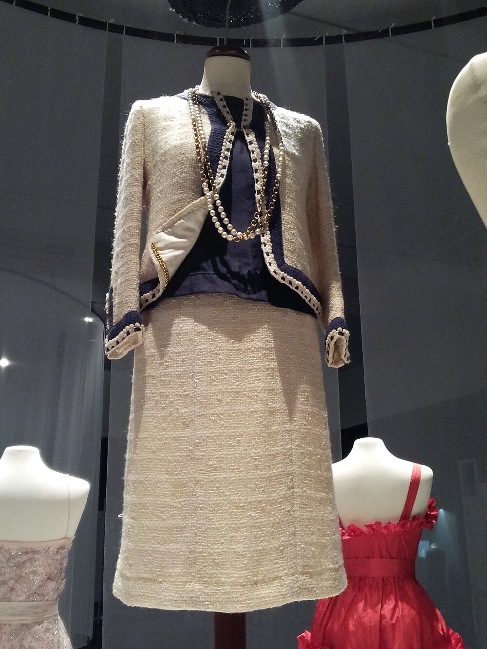 Chanel Cream Suit. Licensed photograph, not an official campaign image.